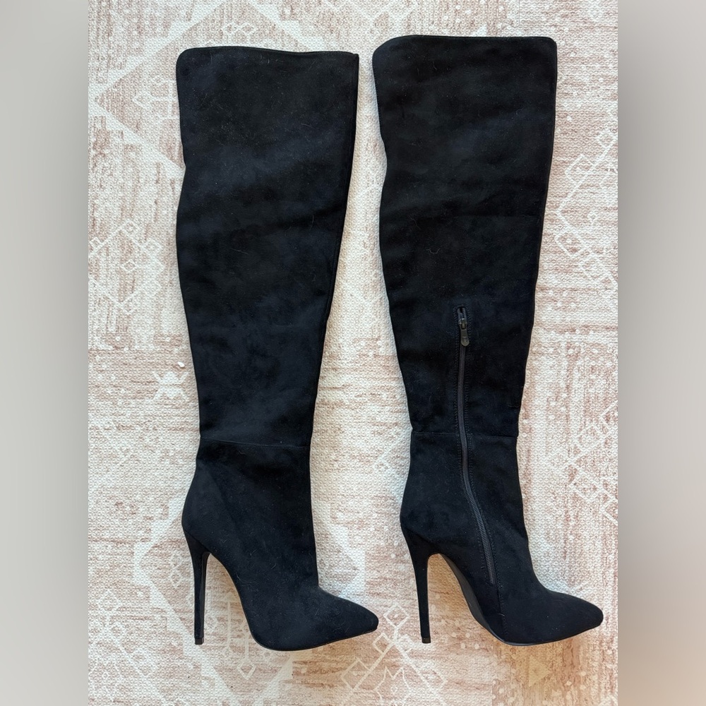 BRAND NEW Public Desire Thigh High Heel Boots